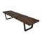 Leisuremod Mid-Century Dark Walnut Inwood Platform Bench - 6 Feet
